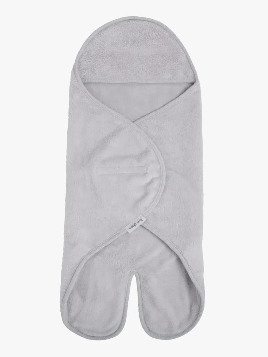 Baby's Only Hooded Baby Filt med Fötter Cozy, Dusty Grey