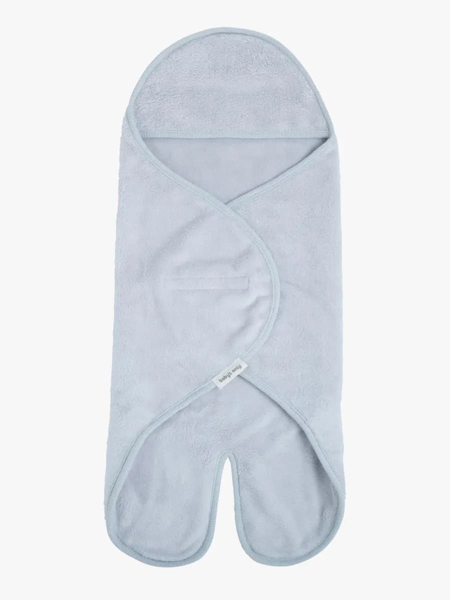 Baby's Only Hooded Baby Filt med Fötter Cozy, Misty Blue