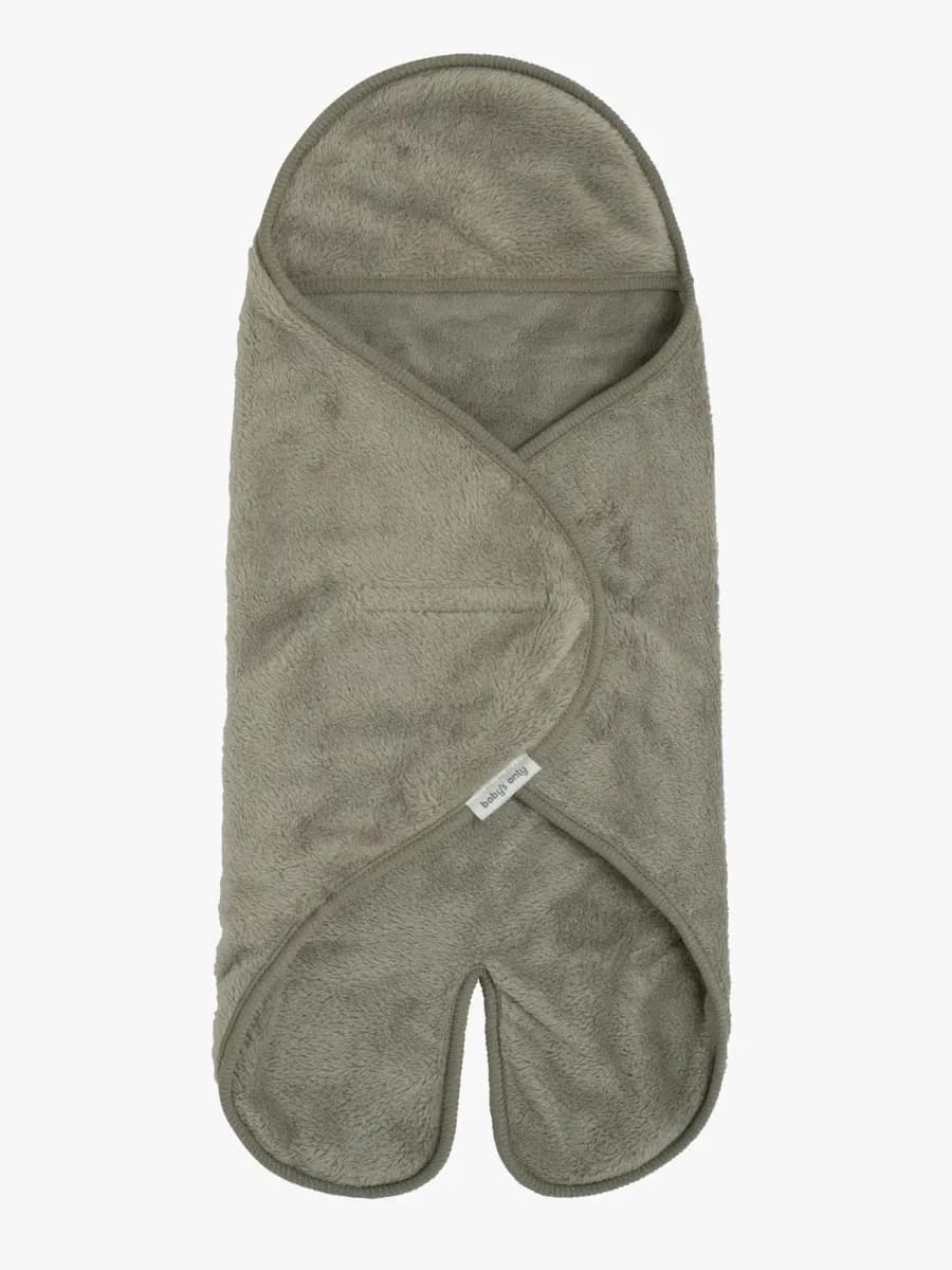 Baby's Only Hooded Baby Filt med Fötter Cozy, Urban Green