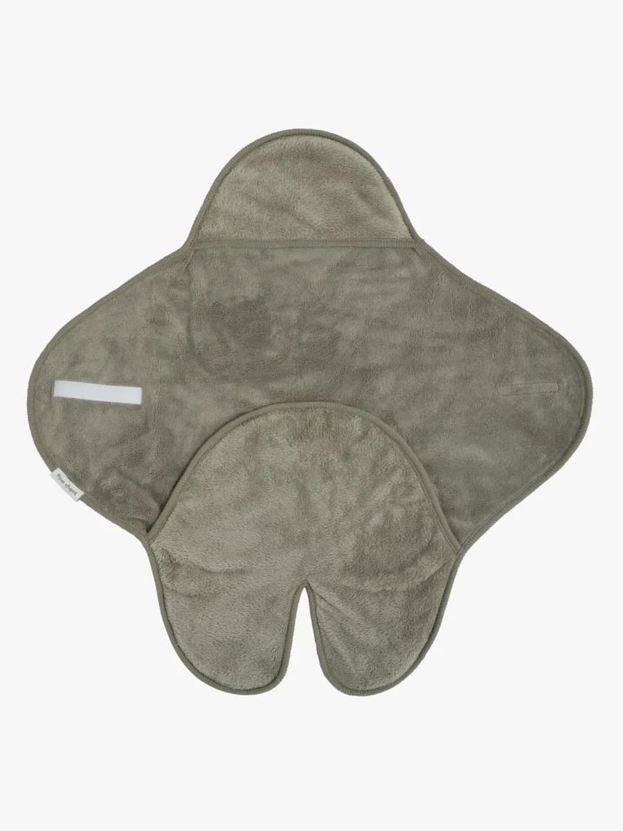 Baby's Only Hooded Baby Filt med Fötter Cozy, Urban Green