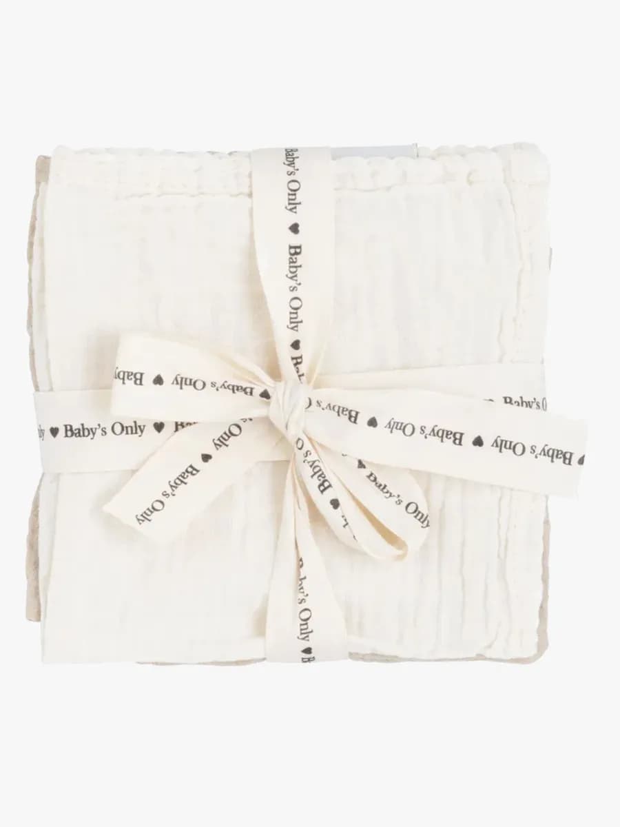 Baby's Only Tender Bomullsfilt 3-Pack, Linen/Clover