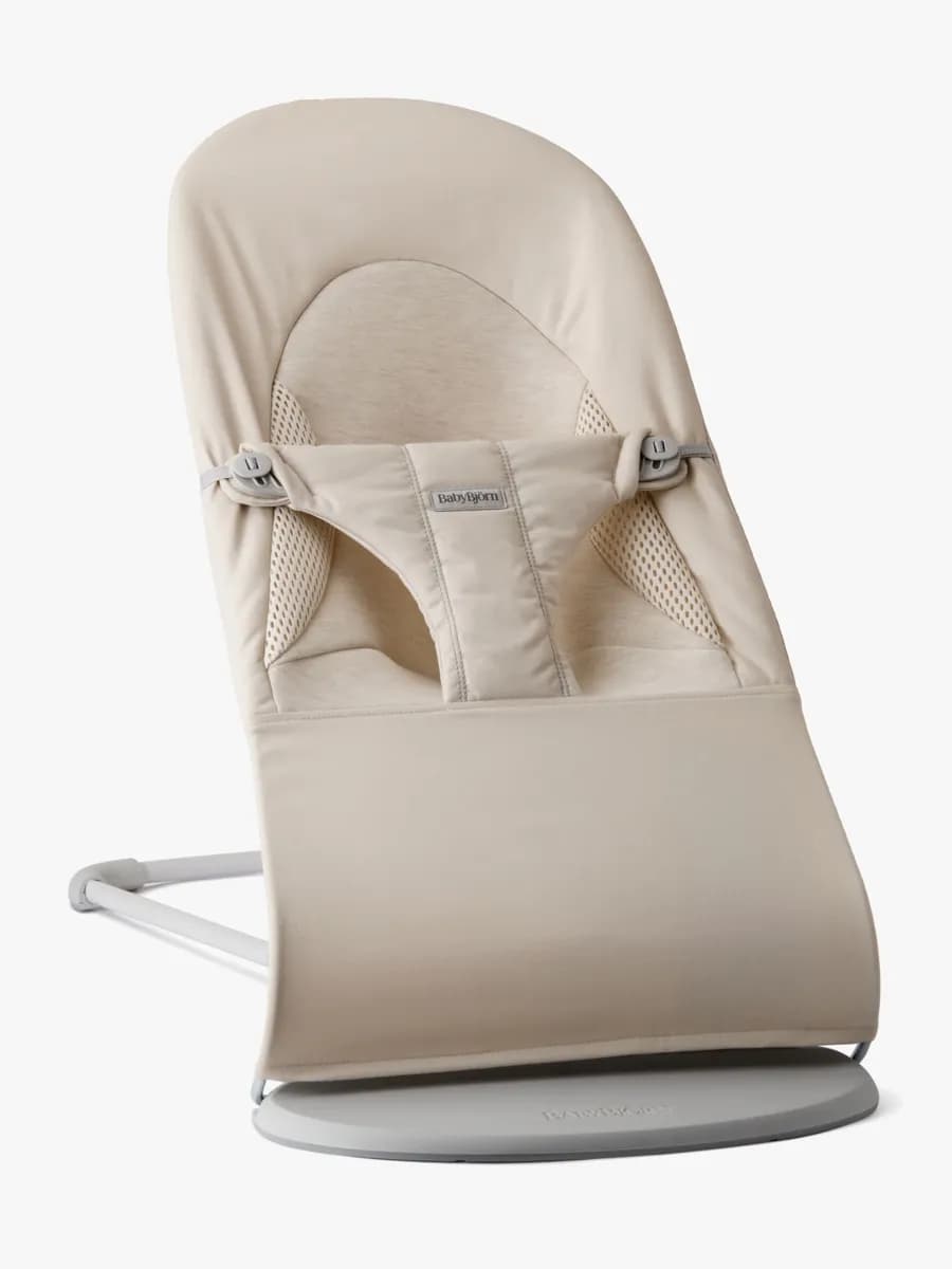 BabyBjörn Balance Soft Babysitter Vävd/Jersey, Ljusbeige - Bäst i test