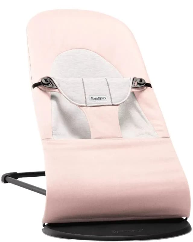Babybjörn Balance Soft jersey, ljusrosa/grå/svart ram