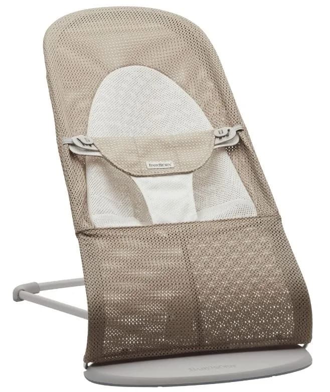 Babybjörn Balance Soft mesh, gråbeige/vit/grå ram