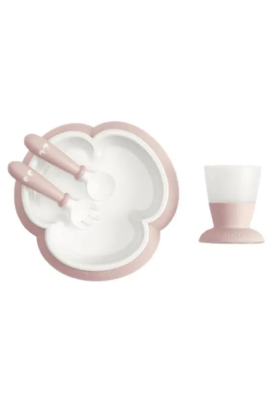 Babybjörn barnservis 4 delar, blekrosa