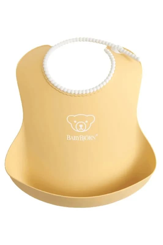 Babybjörn haklapp 1-pack, blekgul
