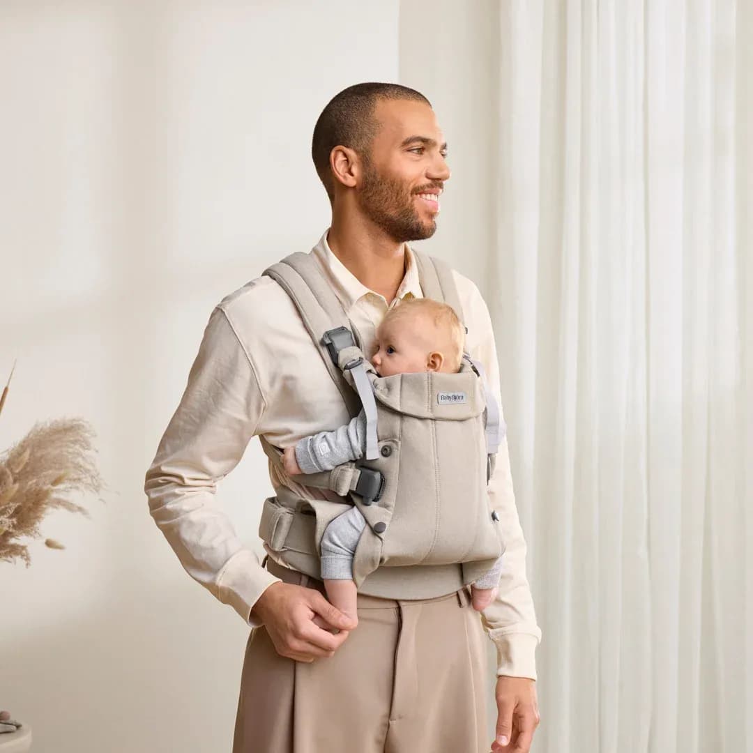 BabyBjörn Harmony Bärsele Vävd, Light Beige Melange