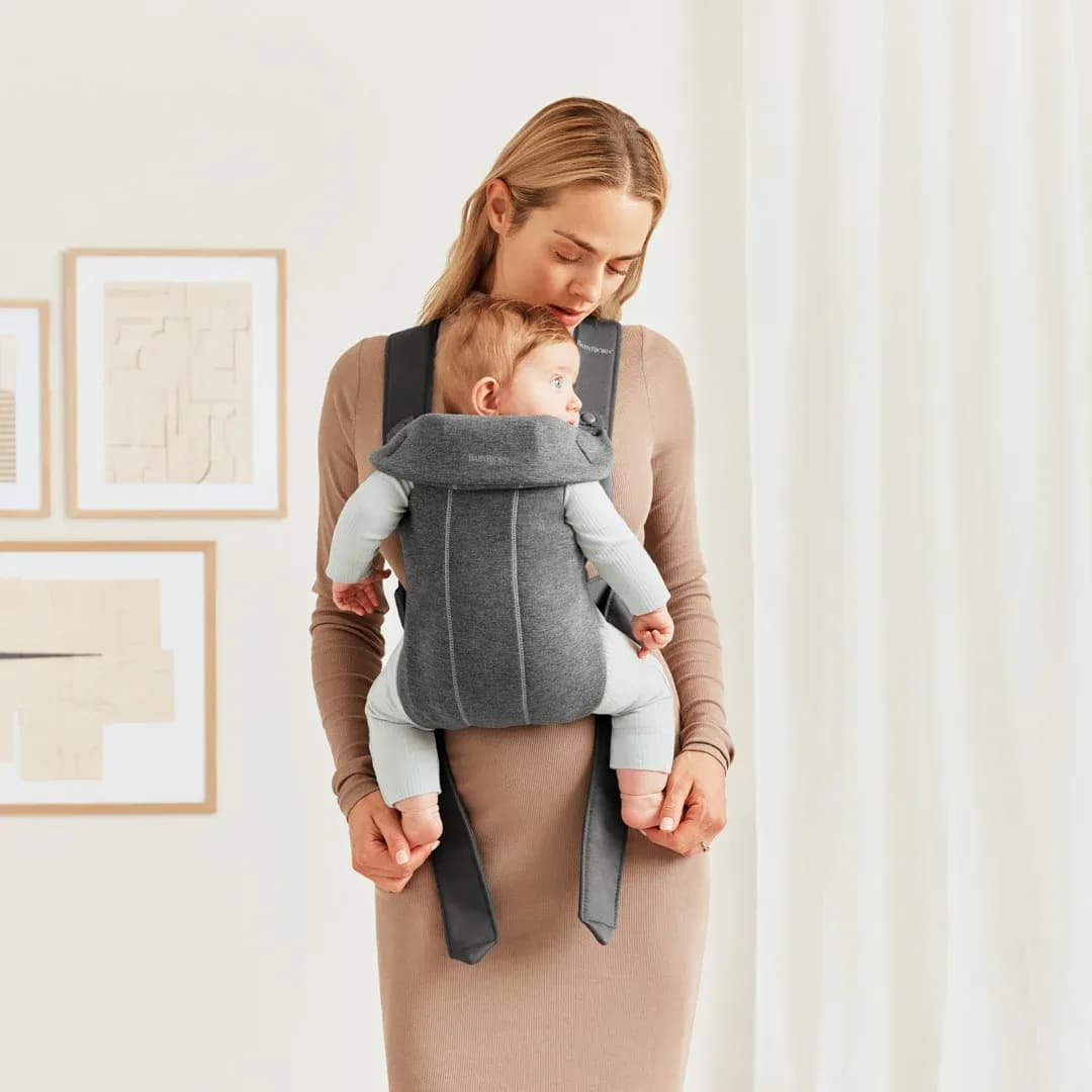 Babybjörn bärsele Mini, 3D jersey mörkgrå