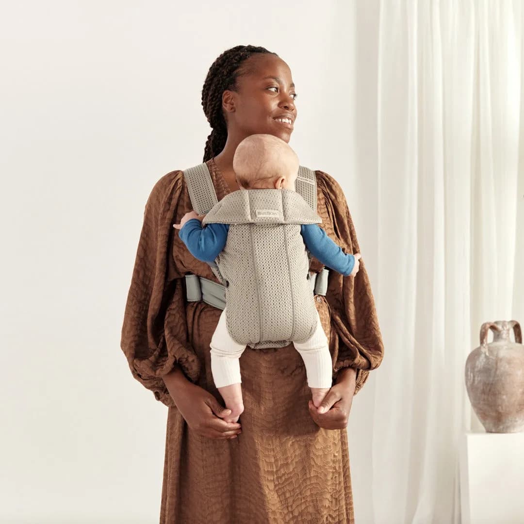 Babybjörn bärsele Mini, 3D mesh gråbeige