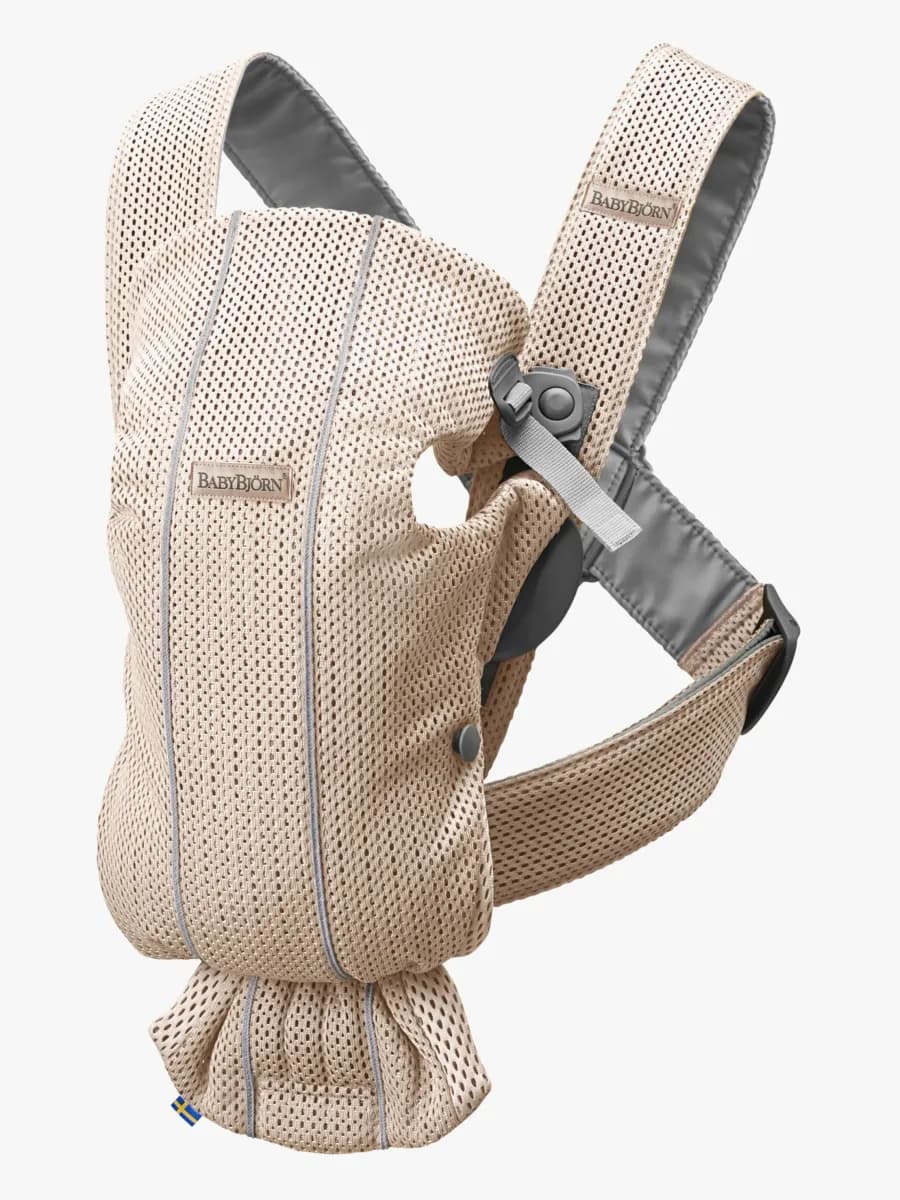BabyBjörn Mini Bärsele 3D Mesh, Pearly Pink