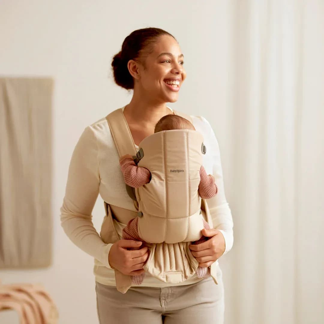 Babybjörn Mini Bärsele Vävd, Beige
