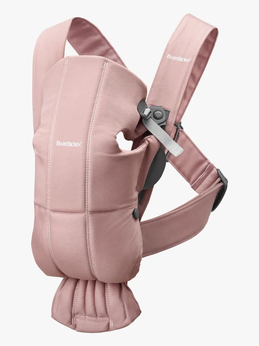 Babybjörn Mini Bärsele Vävd, Dusty Pink