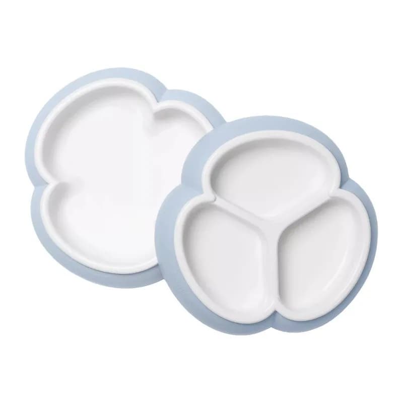 Babybjörn tallriksset 2-pack, blekblå