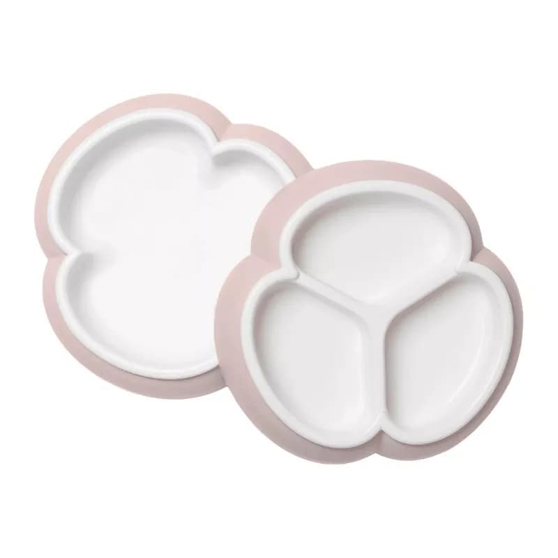 BabyBjörn Tallriksset 2-pack (Puderrosa)