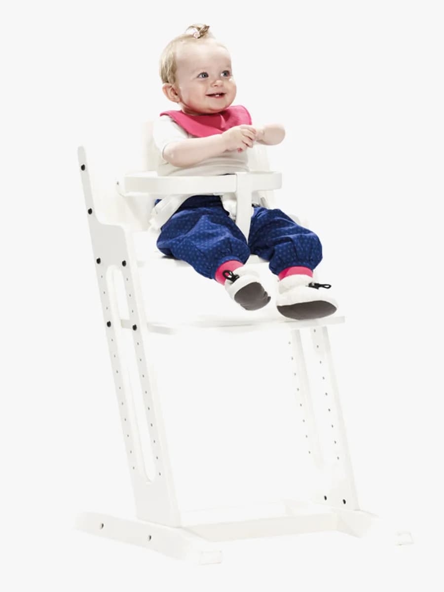 BabyDan Danstolen Matstol inkl Bygel &  Rem, Vit - Bäst i test