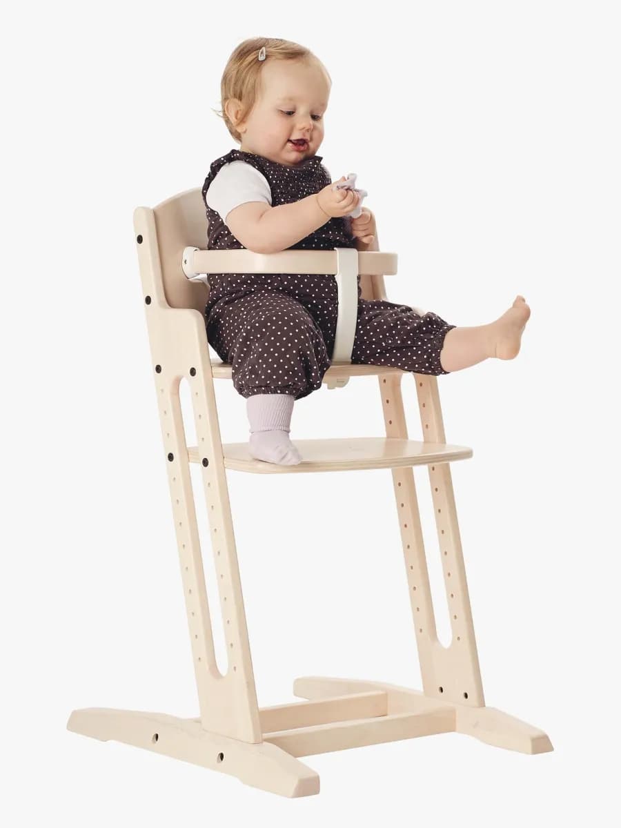 BabyDan Danstolen Matstol inkl Bygel &  Rem, Whitewash - Bäst i test