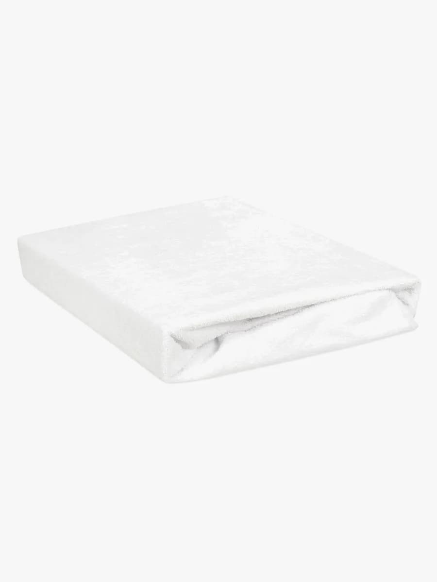 BabyMatex Frotte Waterproof Dra-på-lakan 40x90, White