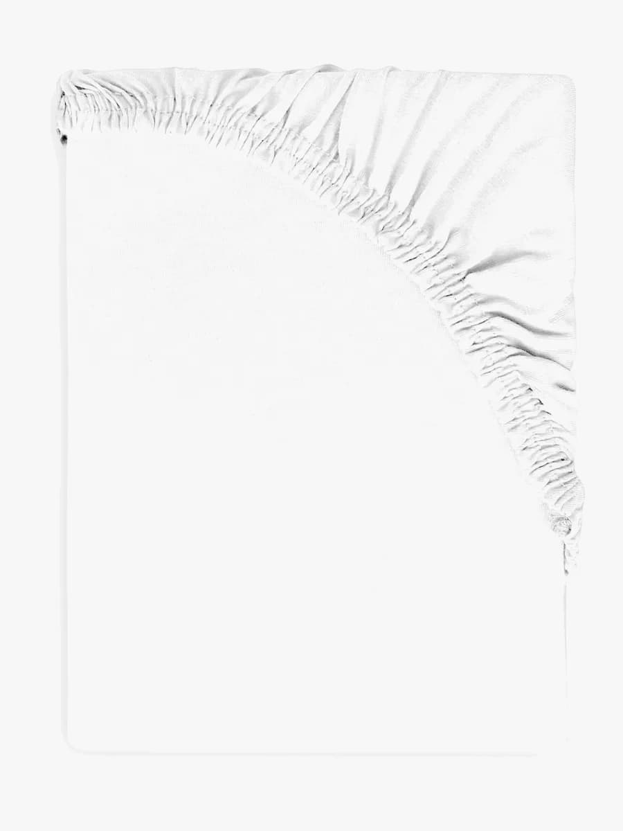 BabyMatex Jersey Dra-på-lakan 80x160, Vit