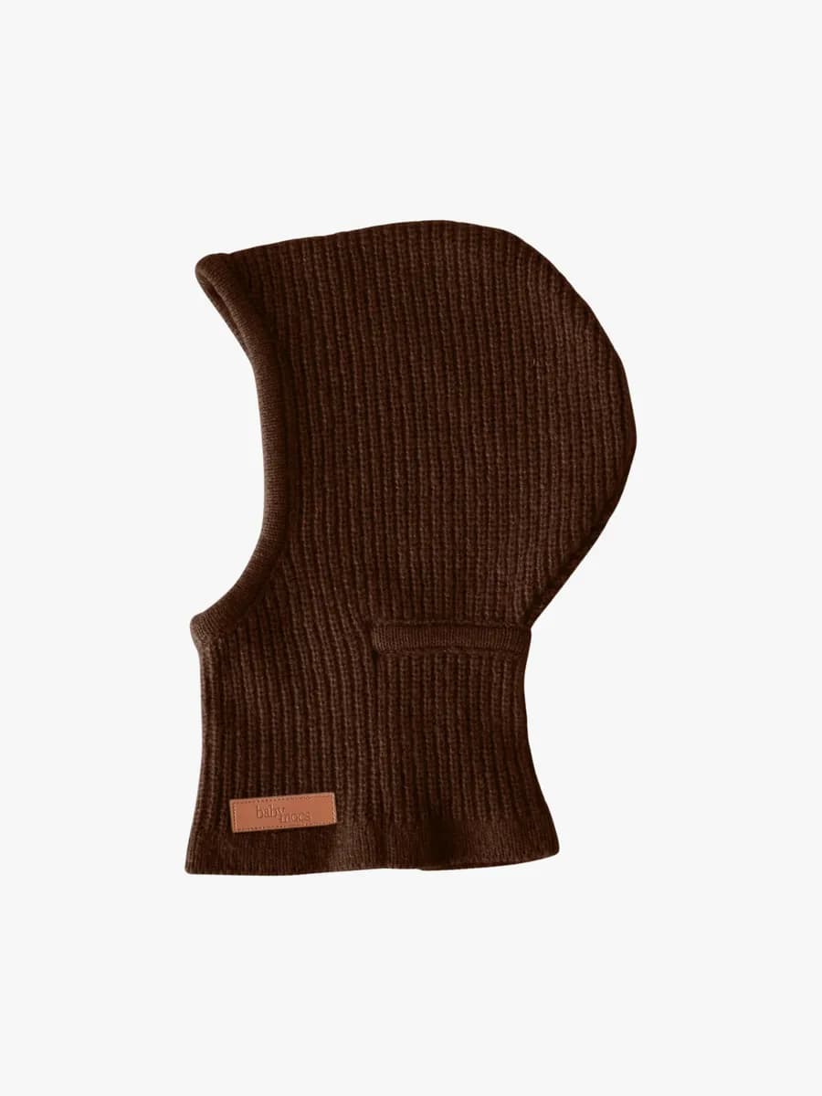 BabyMocs Balaklava, Brown, 0-1 år