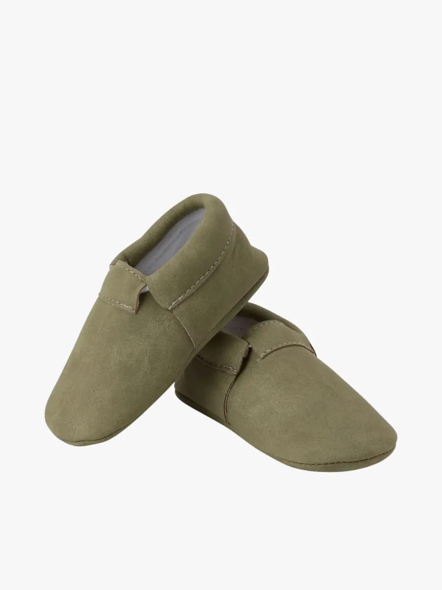 BabyMocs Casual Mocs Inneskor, Green, 6-12 mån