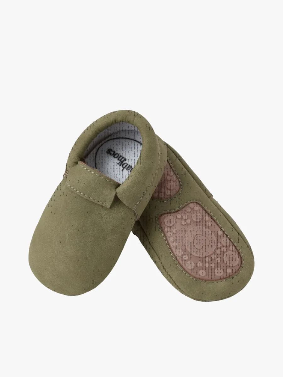 BabyMocs Casual Mocs Inneskor, Green, 6-12 mån