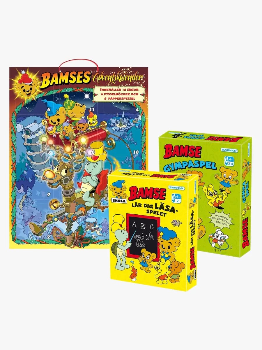 Bamse Adventskalender &  Spelpaket