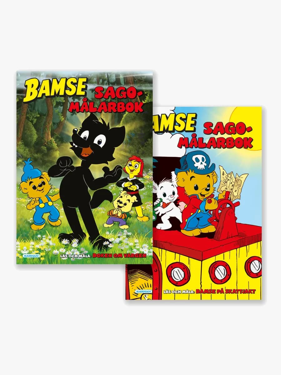 Bamse II Pysselpack Läs och måla