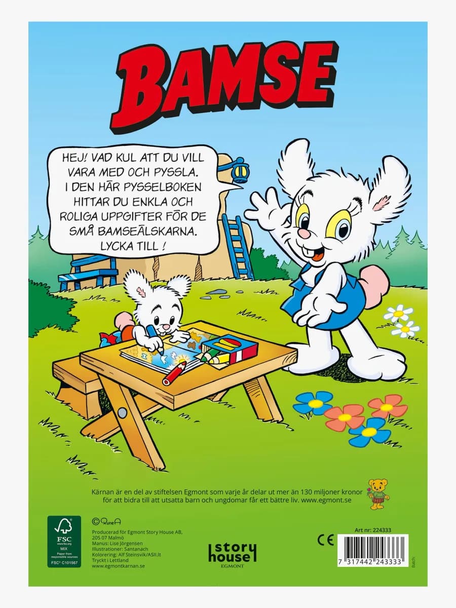 Bamse Min Första Pysselbok