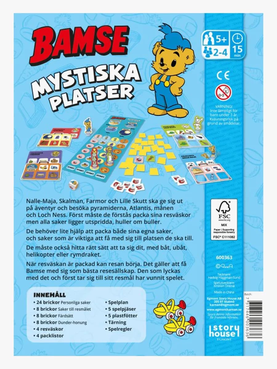Bamse Mystiska Platser Spel