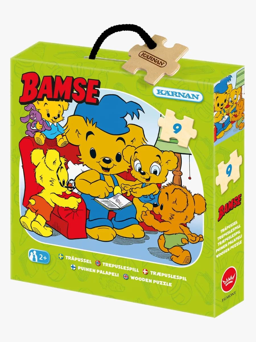 Bamse Pussel Läser 9 Bitar