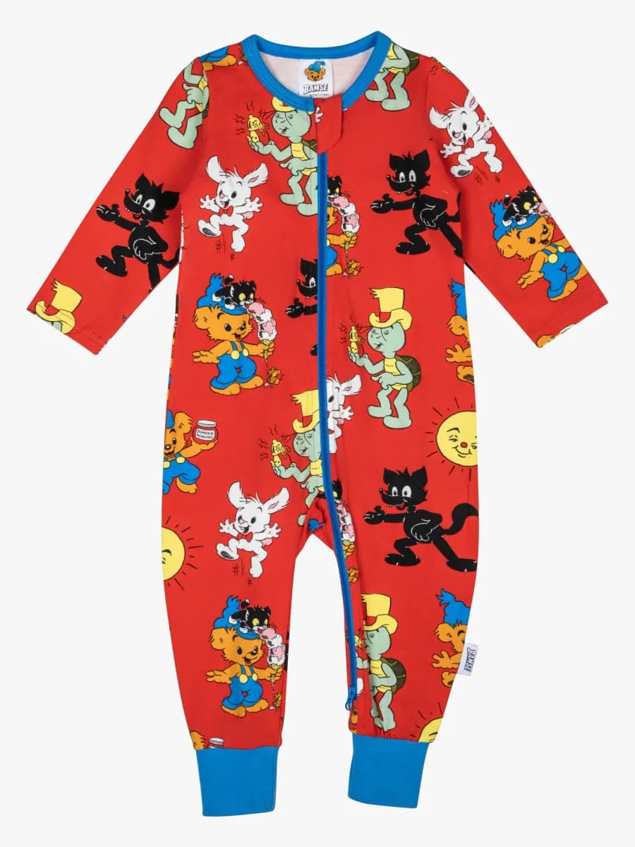 Bamse Pyjamas, Röd, 68