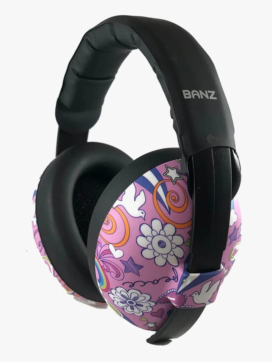Banz Hörselskydd Baby, Peace Pink