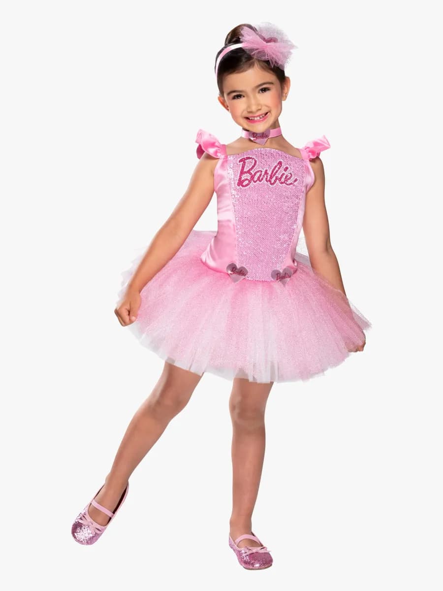 Barbie Ballerina Utklädnad med Hårband, 5-6 år