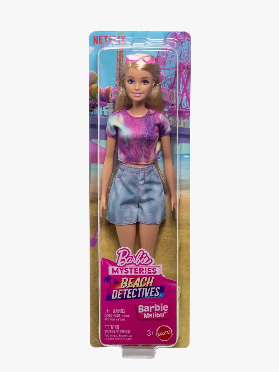 Barbie Beach Detective Docka Malibu