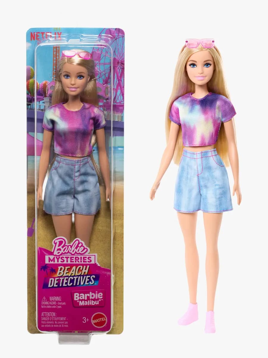 Barbie Beach Detective Docka Malibu