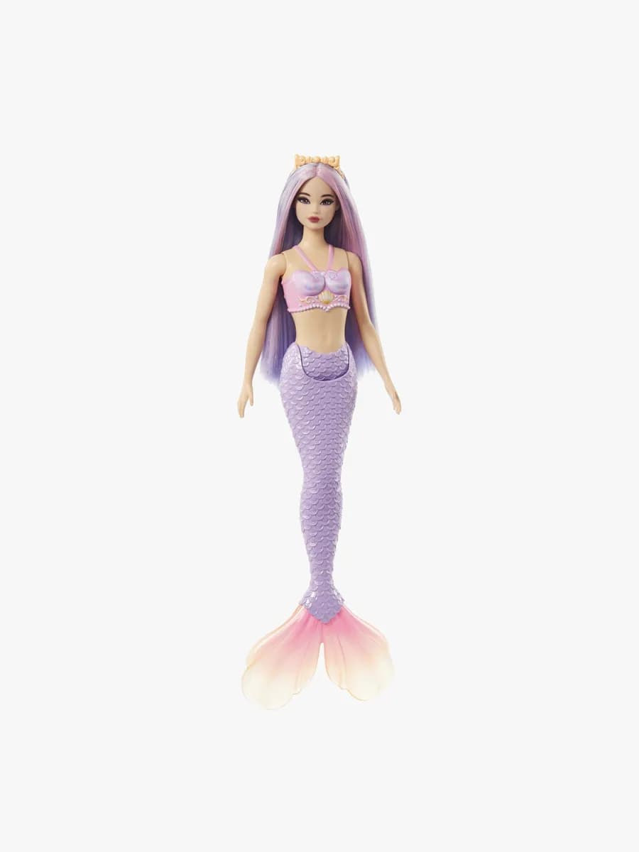 Barbie Docka Sjöjungfru med Färgglad Hår, Lila