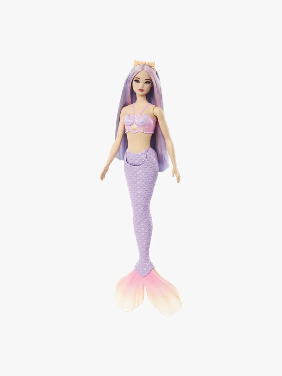 Barbie Docka Sjöjungfru med Färgglad Hår, Lila