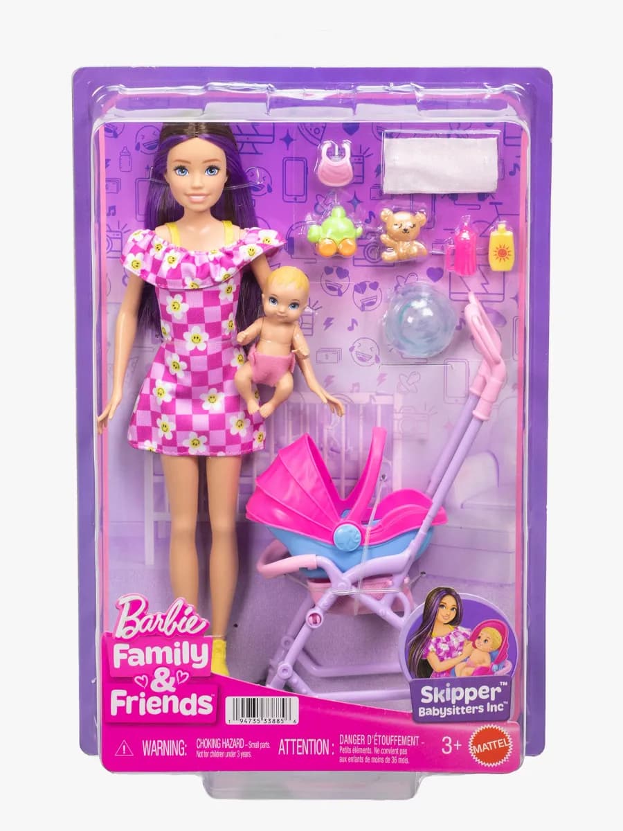 Barbie Family &  Friends Skipper Lekset med Barnvagn