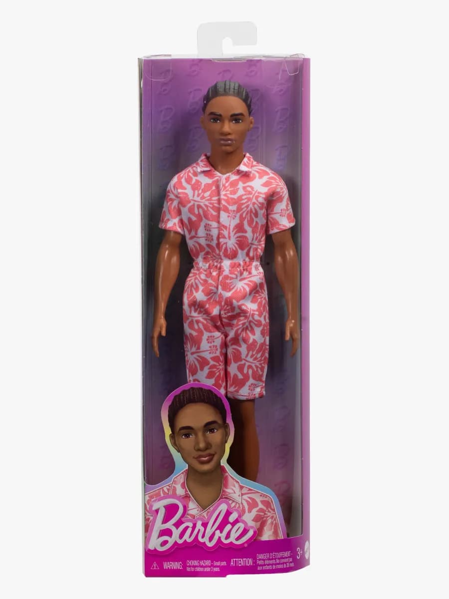 Barbie Ken Fashionista Docka i Mönstrad Overall