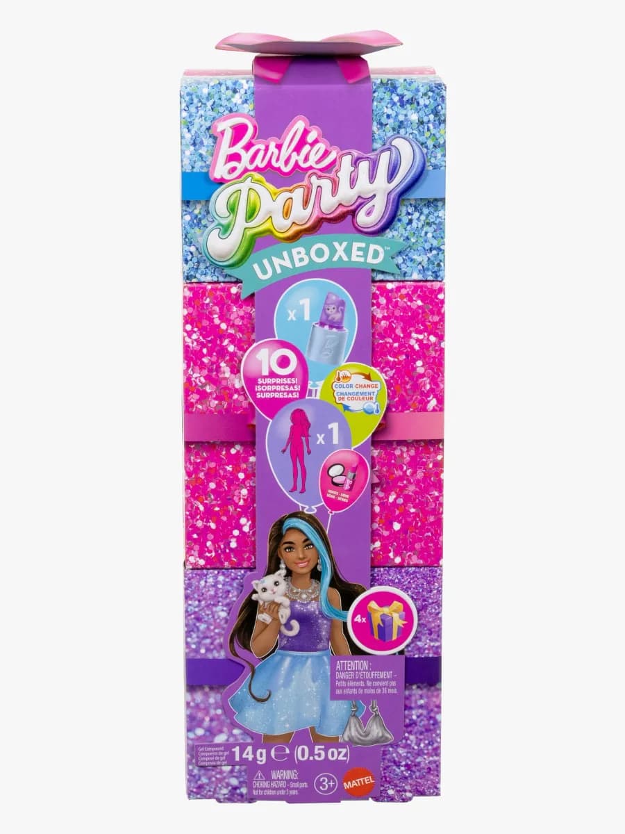 Barbie Party Unboxed Docka Glam Series, Lila