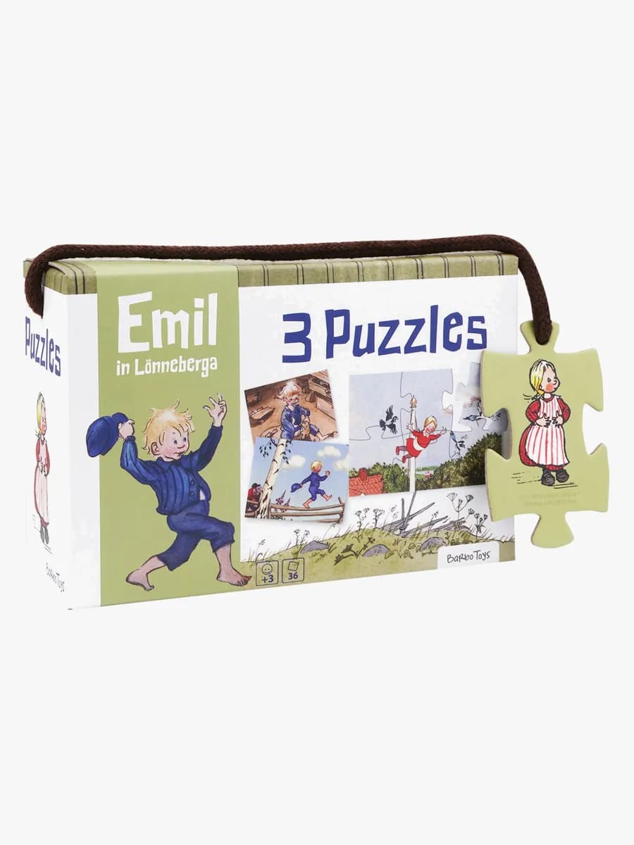 Barbo Toys Emil I Lönneberga Pussel 3-in-1