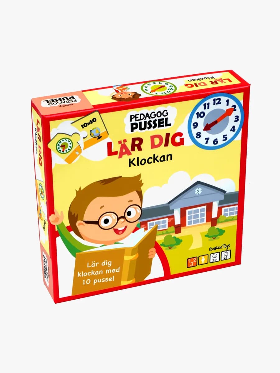 Barbo Toys Pedagog Pussel - Lär dig Klockan Spel