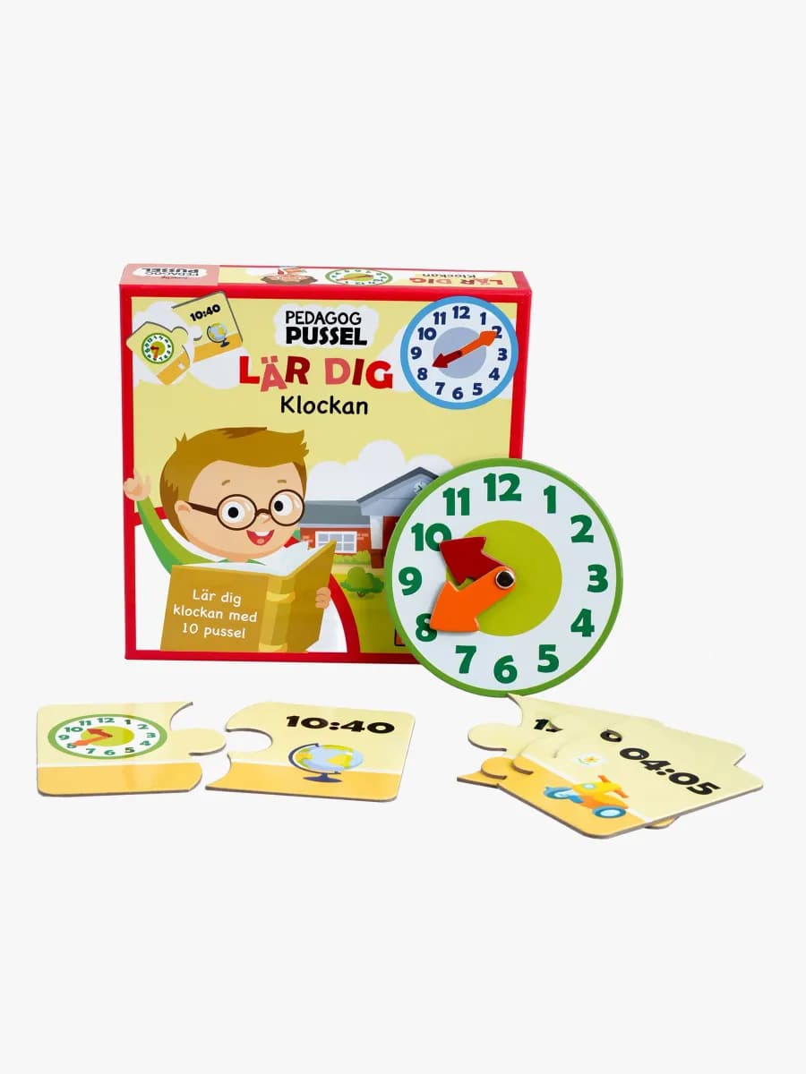 Barbo Toys Pedagog Pussel - Lär dig Klockan Spel