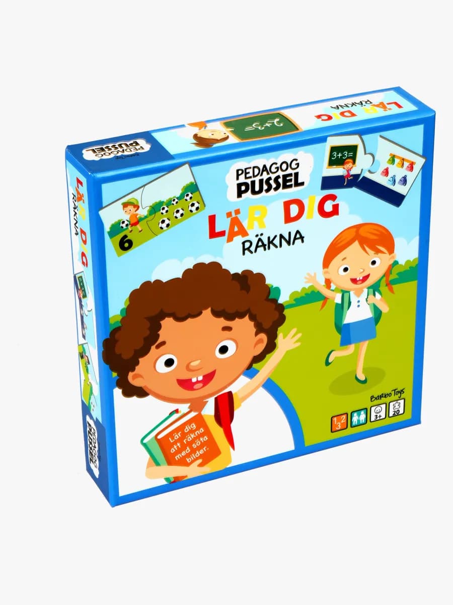 Barbo Toys Pedagog Pussel Lär dig räkna 20 Bitar