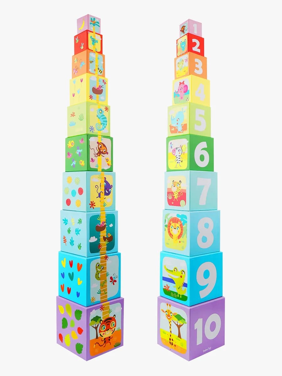 Barbo Toys Safari Friends Stapelklossar