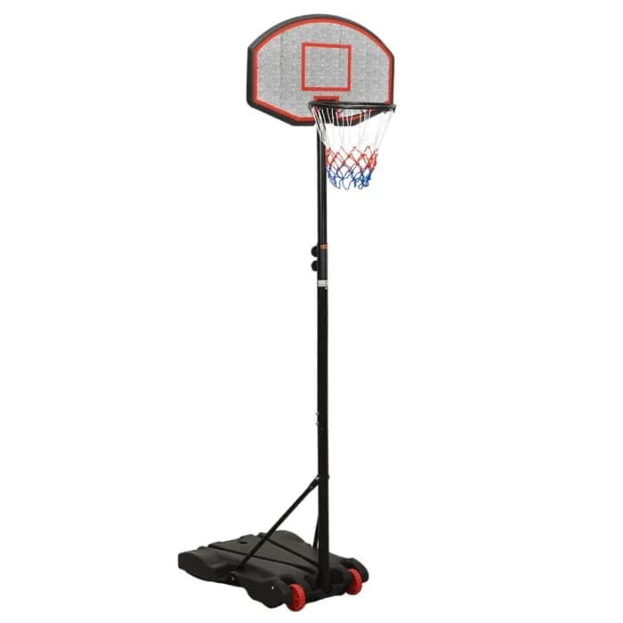 Basketkorg med stativ 216-250 cm (Svart)