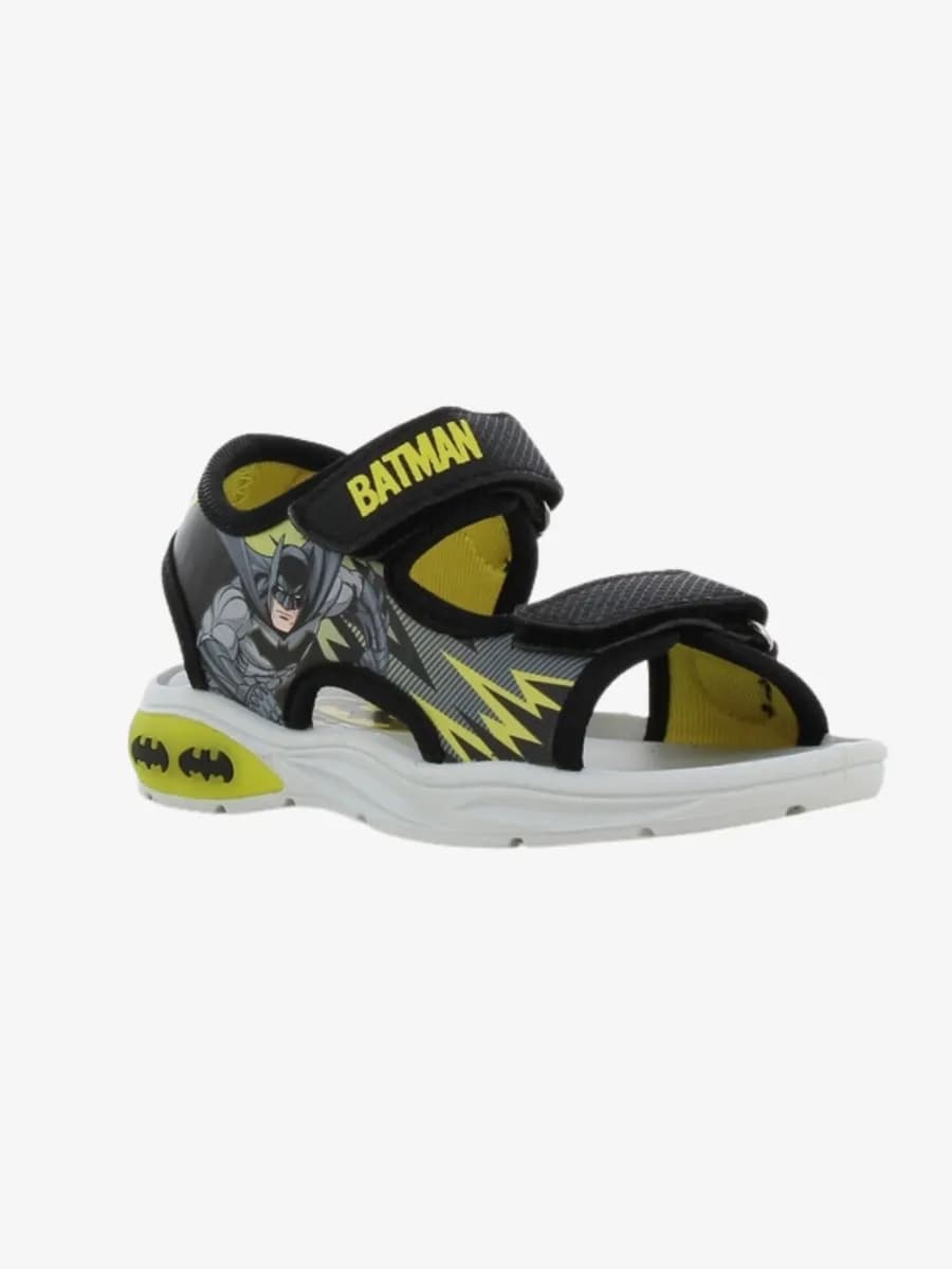 Batman Blinkande Sandaler, Black/Silver, 28