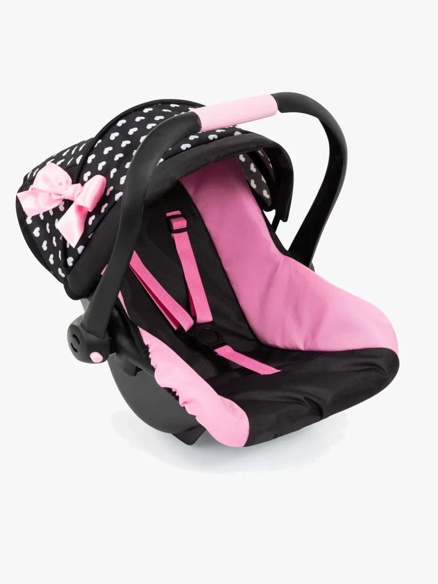 Bayer Design Bilbarnstol med Sufflett, Svart/Rosa
