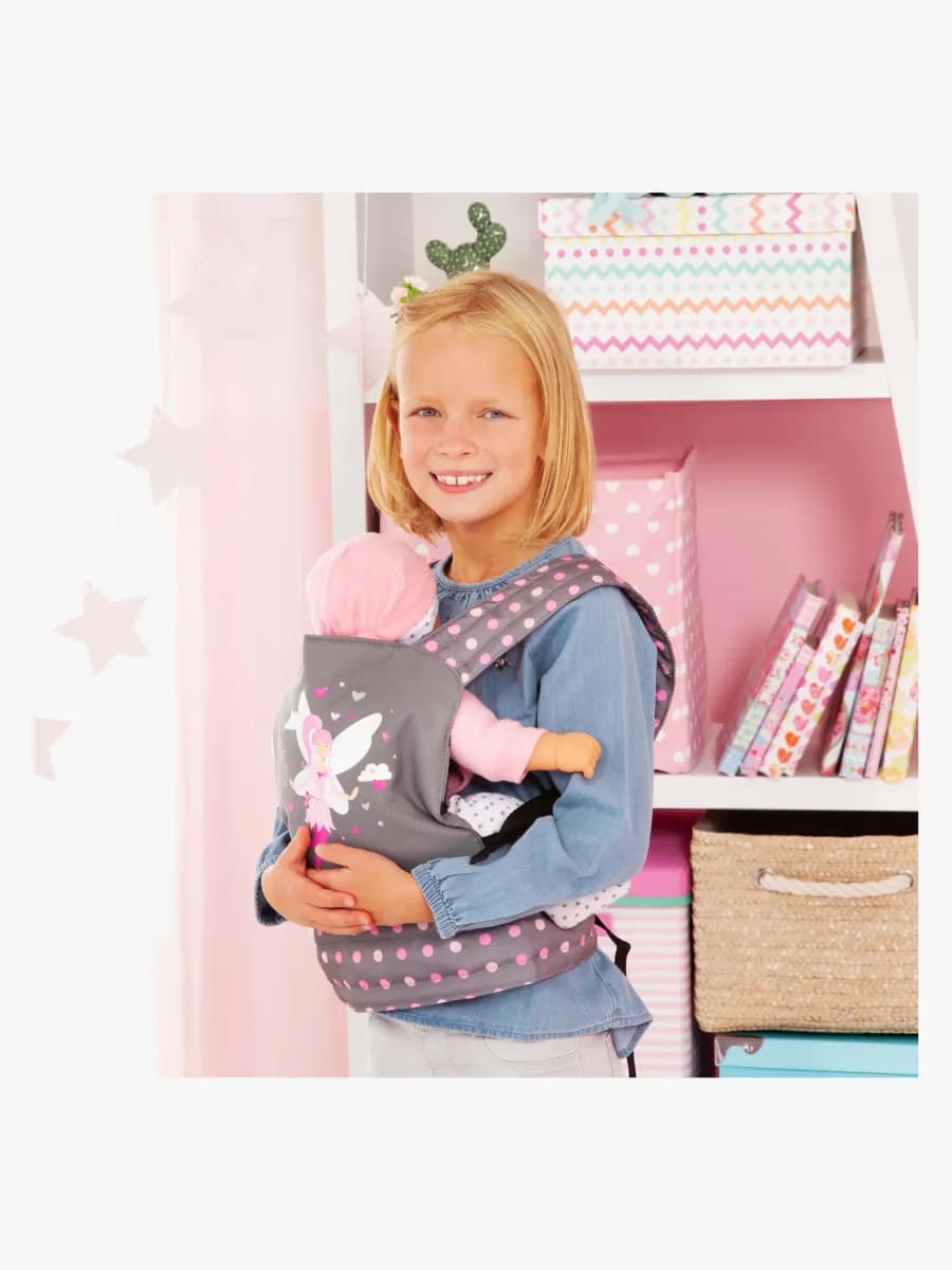 Bayer Design Dockbärsele Deluxe, Grå/Rosa