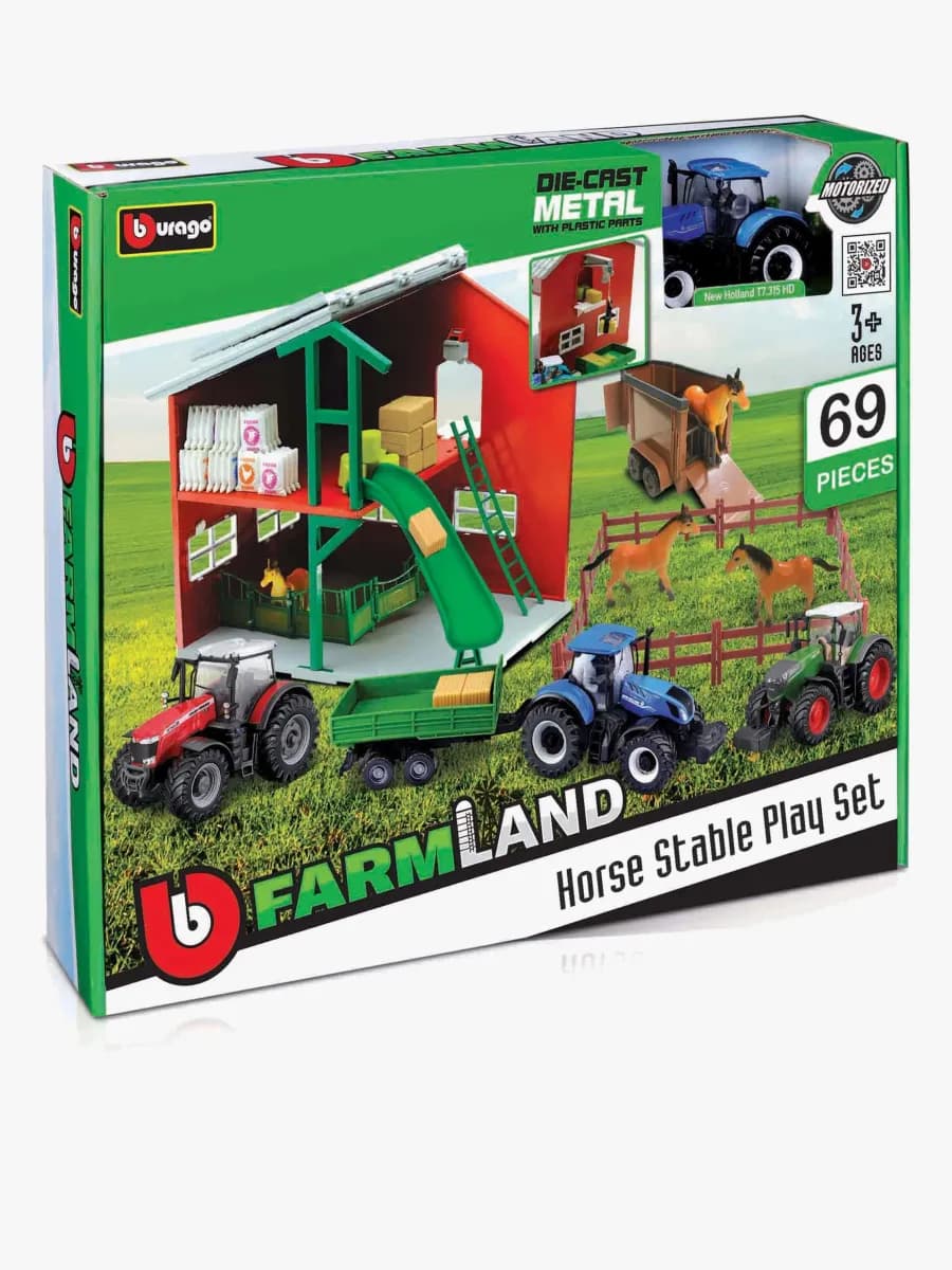 Bburago Farmland 1:43 Lekset Stall